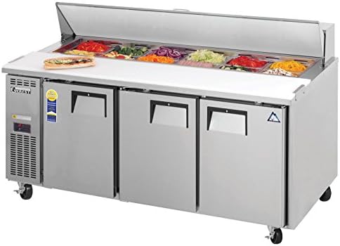 Everest RefrigerationEPR3 Sandwich Salad Prep Table 18 Pans, 115v, NSF - 21 cu. ft.