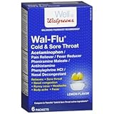 UPC 311917123127 product image for Walgreens Wal-Flu Cold & Sore Throat Powder Packets, Lemon, 6 ea | upcitemdb.com