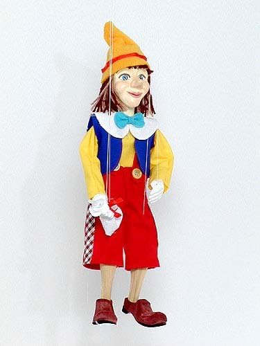 PINOCCHIO 8 Loutka Marionette String Puppets Approx 18" High Hand Made In Prague Czech Republic