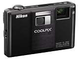 Nikon Coolpix S1000pj Digitalkamera (12 Megapixel, 5-fach Zoom, 6,9 cm (2,7 Zoll) Display, integrierter LED-Projektor) schwarz
