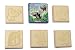6 tlg. Set Stempel und Stempelkissen Holz Der kleine Maulwurf Bastelset Malen basteln Stempelset