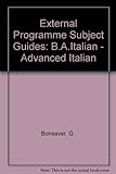 Advanced Italian 1 : BA Italian
