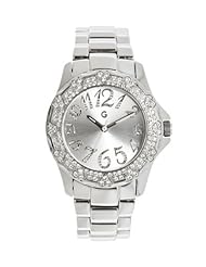G by GUESS Womens Silver-Tone Bracelet Watch