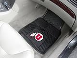 NCAA Utah Utes 2-Piece Heavy Duty Vinyl Car Floor Mat Set with Logo
