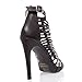 V-Luxury Womens 40-VENESA1 Open Toe High Heel Strappy Stiletto Pumps Sandals