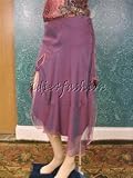 Christian Dior - $2325 New CHRISTIAN DIOR Purple Silk Chiffon Skirt 8 40