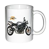 Motorcycle Print Coffee Mug with image of a 2008 TRIUMPH STREET TRIPLE R