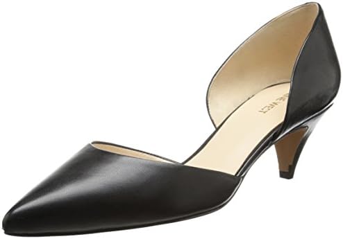Nine West Women's Chaching Leather Dress Pump, Black, 6 M US