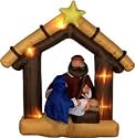Airblown Inflatable 9 Ft Tall Nativity Scene