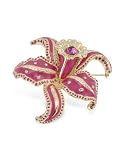 Produkt-Bild: AZ Collection Blumenbrosche mit Swarovskisteinen