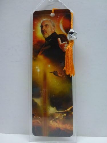 Star Wars "Count Dooku" Foil accented, Ceramic beaded Bookmark