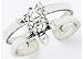 Signature Turtle Double Band Toe Ring STERLING SILVER
