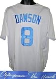 Andre Dawson Autographed/Hand Signed Chicago Cubs Majestic Gray Away Jersey ''The Hawk''- Dawson Hol
