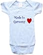 MADE IN GERMANY - GERMANY BABY - City Series - White, Blue or Pink Onesie / Baby T-shirt