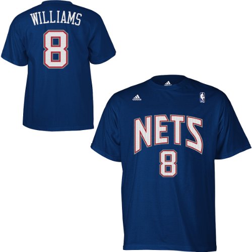 Adidas New Jersey Nets Deron Williams Gametime T-Shirt Medium