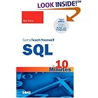 Click here to buy Sams Teach Yourself SQL in 10 Minutes (3rd Edition) (Sams Teach Yourself) by  Ben Forta.