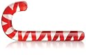 Don Wand Glass Pleasure Wand, Candy Cane