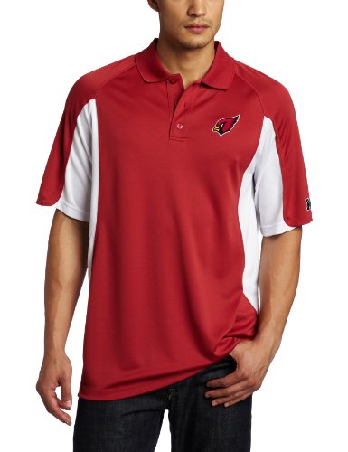 NFL Men's Arizona Cardinals Field Classic IV Short Sleeve Synthetic Polo (Dark Cardinal, XX-Large)