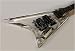 NEW ICE CLEAR ACRYLIC RHOADS V ELECTRIC GUITAR w FLOYD