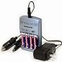 Digipower DPS-5000 1 Hour AA/AAA Rechargeable Battery Kit with 4 AA 2700 mAh Batteries