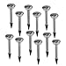 Solar Power, Outdoor Solar Landscape Path Lights, Stainless Steel Pack of 12:
