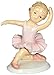 Cosmos 96630 Fine Porcelain Knee Down Ballet Girl Figurine, 5-3/8-Inch,Pink