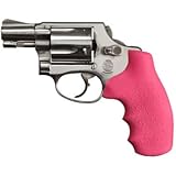 Hogue S&W J Frame Round Butt Rubber Monogrip, Pink