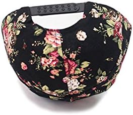 Doture Womens Flower Floral Blossom Vintage Hiphop Baseball Snapback Cap Black