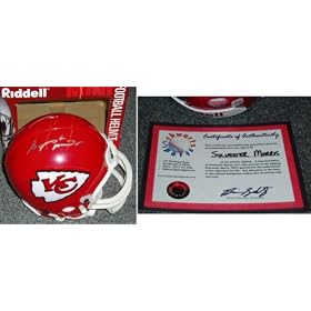 <b>Sylvester Morris Signed Chiefs Riddell Mini Helmet</b>