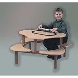 Wild Zoo Play Table - maple / tan