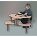 Play Table in Maple Trim Color: Green