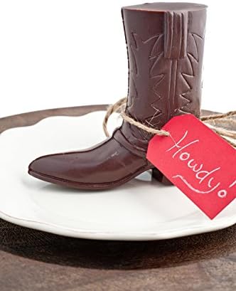 Delysia Molded Chocolate Cowboy Boot, Dark