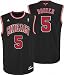 Carlos Boozer Jersey: adidas Black Replica #5 Chicago Bulls Jersey