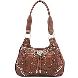 American West Lady Lace Three Compartment Zip Top Scoop Tote