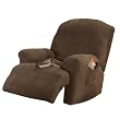 Stretch Pique Recliner Slipcover - Taupe