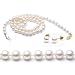 AAA Quality 18 Inch Round 5.5-6mm White Akoya SaltWater Cultured Pearl Necklace & Akoya 6.5-7mm Earrings Set