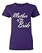P&B Mother of The Bride Women's T-Shirt, L, Purple