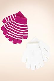 2 Pack Younger Girls Assorted Gloves