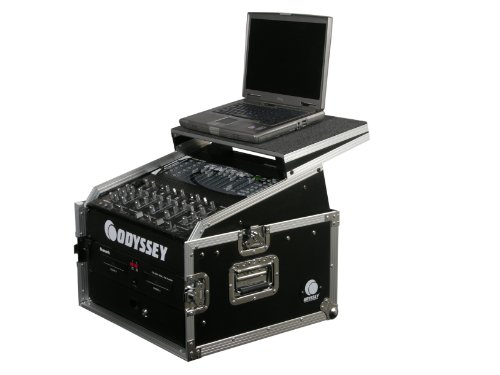 Odyssey FZGS1004 Flight Zone Glide Style Ata Combo Rack 10u Top Slant 4u Vertical