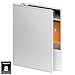 Wilson Jones 1 Inch 3 Ring Binder, Heavy Duty D-Ring View Binder, Extra Durable Hinge, White (W385-14WPP1)