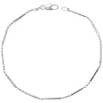 Sterling Silver 1.5 mm Pallini Bead, Dot-Dash Ball Chain NICKEL FREE ( 7 inch - 30 inch )