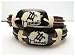 HAWAIIAN HONU TURTLE PETROGLYPH LEATHER & HEMP BRACELET