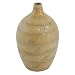 EXP Handcrafted Spring Fresh Terracotta Cask Vase With Green And Cream Swirl Design