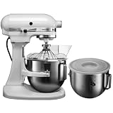Kitchenaid - 5KPM50EWH - S&eacute;rie "K5/K50" - Robot Multifonctions - Fourni avec 2 Bols - Blanc