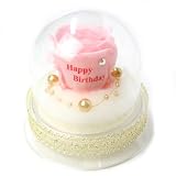 メッセージローズ (Preserved Rose) ローズドーム S1~情熱のラブジャック アトミック~ピンク 【バースデイストーン☆10月】【Happy Birthday】 22249