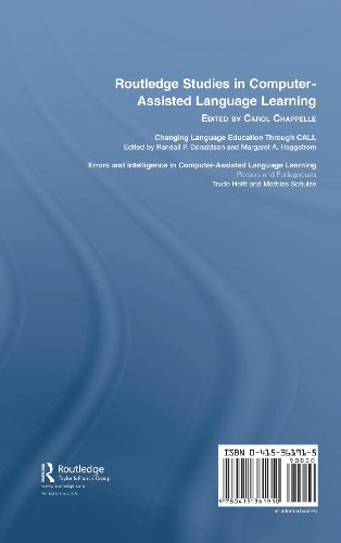 Errors and intelligence in computer-assisted language learning : parsers and pedagoguesの表紙