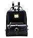 Tinksky® Vintage Retro British Wind Shoulders Bag Fashion Girl's Student Backpack School Bag (Black)