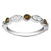 10k White Gold Brown and White Diamond Ring (1/3 cttw)