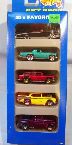 1995 Hot Wheels '59 Caddy, '57 T-bird, Chevy Nomad, '57 Chevy, '56 Flashsider