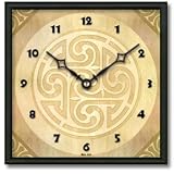 41pKRFWJB4L. SL160  Celtic Gold Square Metal Wall Clock